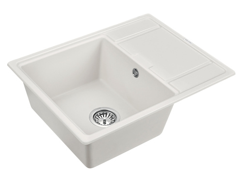 Мойка кухонная Paulmark FLUGEN 50-650 PM216550-WH 65х50 белый - фото 2
